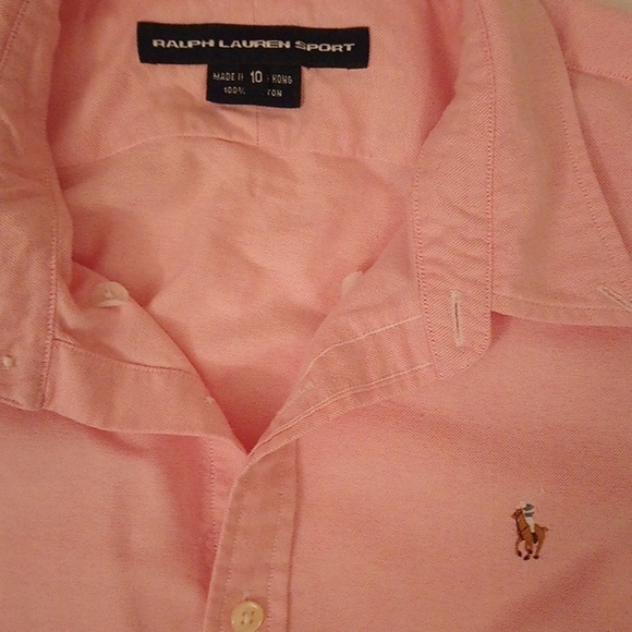 🚫Pink Sleeveless Ralph Lauren Sport Top- Size 10 - Picture 2 of 5